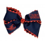 Council (Navy) / Red Ric-Rac Bow - 7 Inch